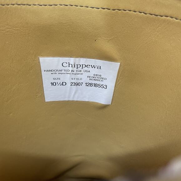 Chippewa Vipercloth Snake Boots Size 10.5 D 23907 Made in USA Lined Vibram main image 4